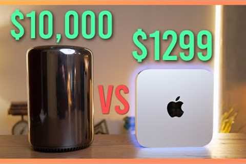 $10,000 Trash Can Mac Pro vs $1299 M2 Pro Mac mini