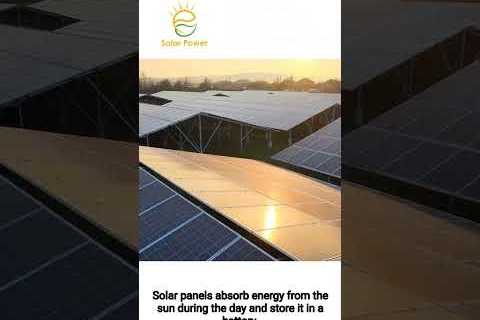 Can solar power work at night