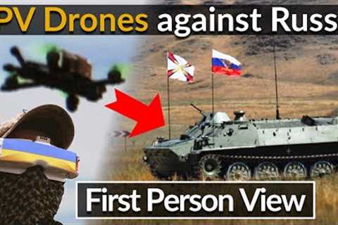Ukrainian Soldier explains how he uses First-Person kamikaze drones - (FPV drones)