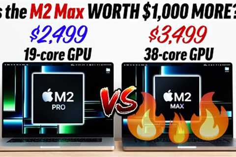M2 Pro vs M2 Max MacBook Pro - ULTIMATE Throttling Test!