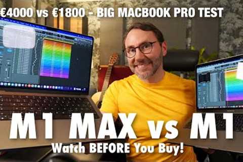 MacBook Pro M1 Max vs M1 Comparison Test | Best Laptop For Music Production