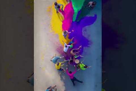 Holi Images Aerial photography
