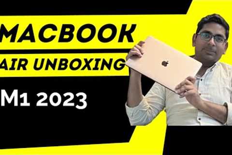 Apple MacBook Air M1 Gold Unboxing and setup 2023 | MacBook Air M1 Review