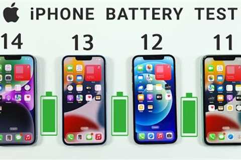 iPhone 14 vs 13 vs 12 vs 11 Battery Test | iOS 16.0.2 Battery Test