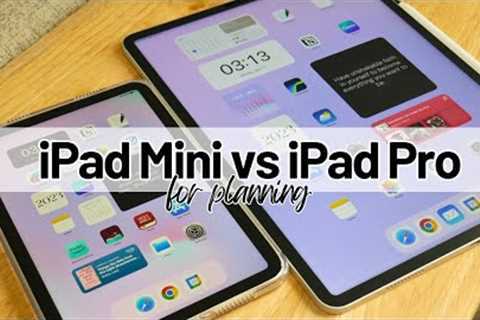 Apple iPad Mini versus Apple iPad Pro for planning + how I use my Apple iPad mini 6 ✏️