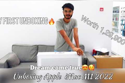 Apple iMac M1 2022 unboxing