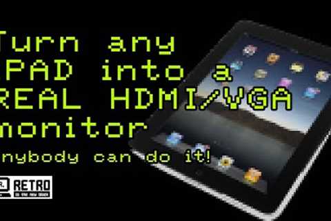 Turn any old Apple iPad into a real HDMI monitor (with HDMI & VGA input)(iPad / air / mini /..
