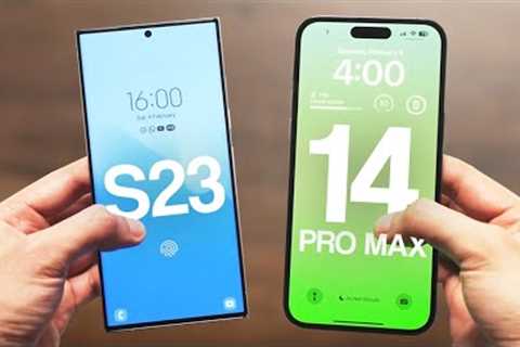 iPhone 14 Pro Max vs Galaxy S23 Ultra - FULL COMPARAISON!
