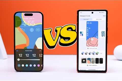 Android 14 vs iOS 17 - Detailed Comparison!