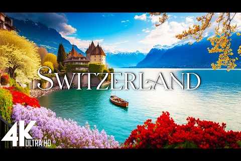 FLYING OVER SWITZERLAND (4K Video UHD) - Scenic Relaxation Film With Inspiring Music