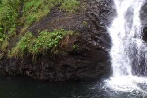 Crazy Drone Stunt - Waterfall Near Miss