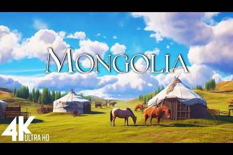 FLYING OVER MONGOLIA (4K Video UHD) - Scenic Relaxation Film With Inspiring Music