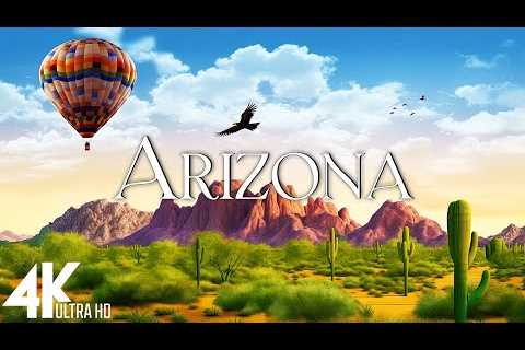 FLYING OVER ARIZONA (4K UHD) - Calming Piano Music With Wonderful Nature Videos For Relaxation