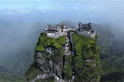 Fanjing Mountain, Guizhou | Aerial Photography | China | Buddhist mountains in China