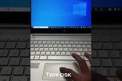 How To Open On Screen Keyboard?
