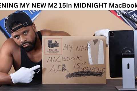 OPENING MY NEW M2 15in MIDNIGHT MacBook Air