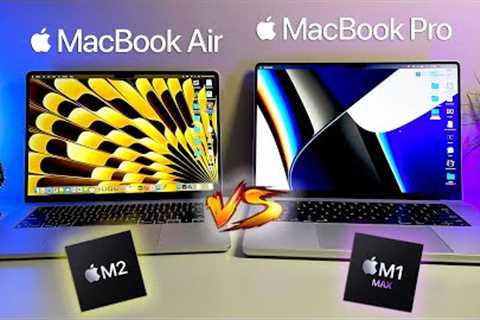 2023 15 MacBook Air (M2) vs. 2021 16 MacBook Pro (M1 Max) Performance Test | Is the MBA M2 Faster?