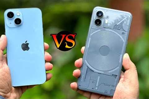 iPhone 14 vs Nothing Phone 2 Detailed Camera Test 🔥 | SURPRISING! (HINDI)