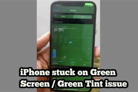 How to Fix iPhone X, 13 Pro Max Stuck on Green?