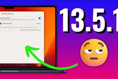 macOS Ventura 13.5.1 Update - It was GONE!!!