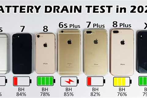 iPhone 6s vs iPhone 7 vs iPhone 8 vs 6s Plus vs 7 Plus vs 8 Plus vs iPhone X Battery DRAIN Test 2022