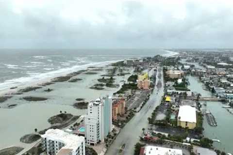 Drone video of Treasure Island after Hurricane Idalia