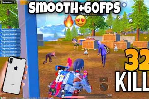 iPhone x😍Super smooth+60fps🔥/ iOS 16.6 no Lag 100% Pubg Test