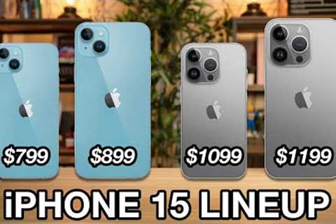 iPhone 15 COMPLETE LINEUP!