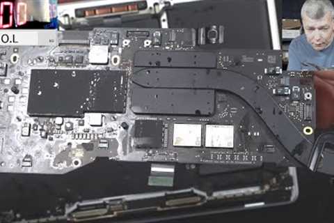 MacBook Pro A2338 Insane liquid damage repair, first time using a sub-sonic cleaner  820-02020 board