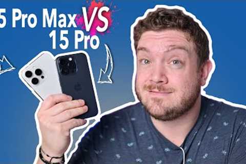 iPhone 15 Pro VS iPhone 15 Pro Max! Camera Compare!