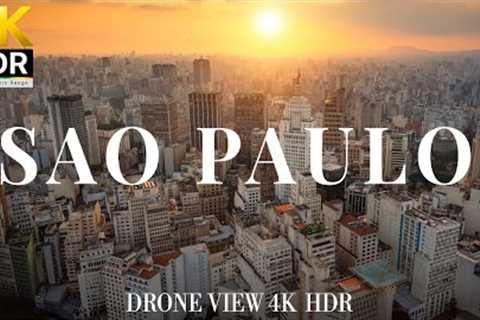 Sao Paulo 4K drone view 🇧🇷 Flying Over Sao Paulo | Relaxation film with calming music - 4k HDR