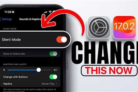 iOS 17.0.2 - Setting You MUST CHANGE Right NOW!