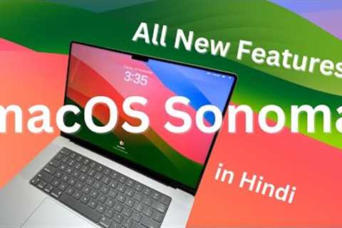 macOS 14 Sonoma Hindi | macOS 14 Sonoma Top New Features and Changes Hindi