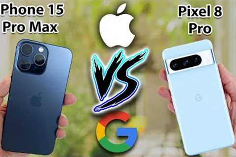Pixel 8 Pro Vs iPhone 15 Pro Max REVIEW of Specs!