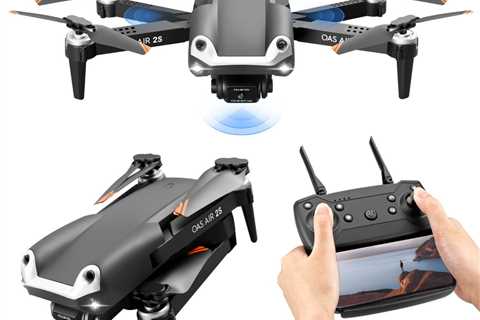 ProVision Foldable 4K HD Digital camera Drone with Gesture Management & 2 Batteries (Black) for ..
