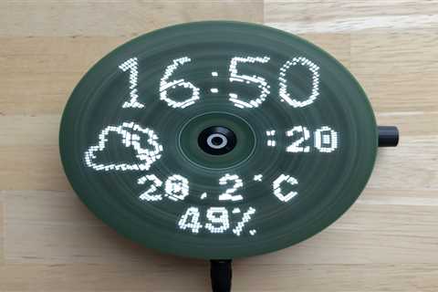 Small PoV display uses CD drive motor for high-speed rotation
