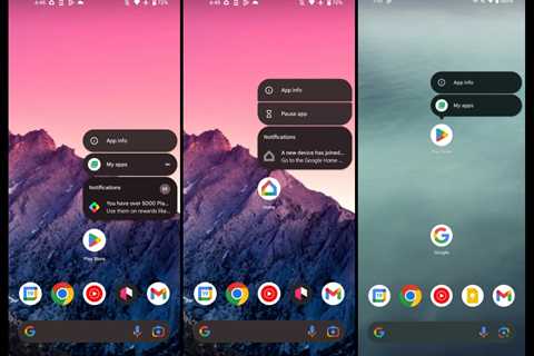 ❤ Android 14 removed long pressing on app icons to see notifications