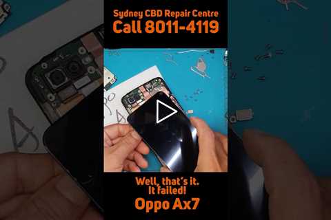 Is it just on zero battery? [OPPO AX7] | Sydney CBD Repair Centre #shorts