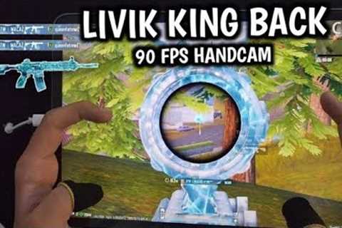 LIVIK KING IS BACK 🔥 IPAD PRO 90 FPS 4-FINGERS CLAW FULL GYRO HANDCAM GAMEPLAY