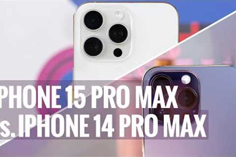 Apple iPhone 15 Pro Max vs. iPhone 14 Pro Max