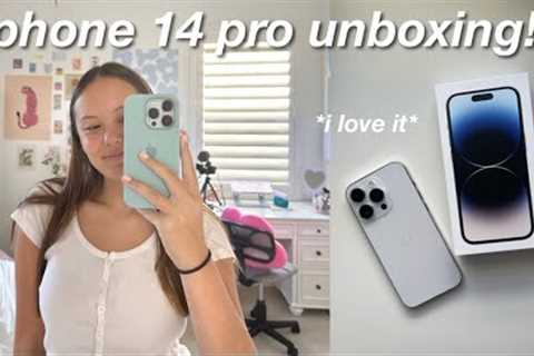 unboxing the iphone 14 pro! 