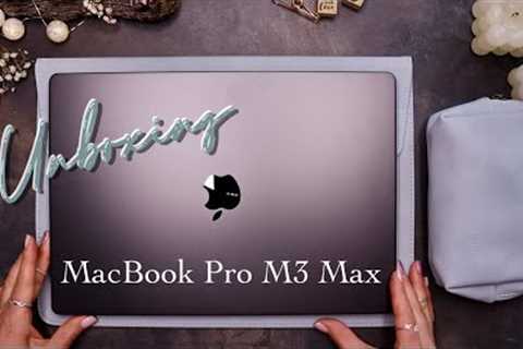 M3 Max MacBook Pro Unboxing  |  Notebook Must Haves  |  Satisfying & Relaxing ASMR