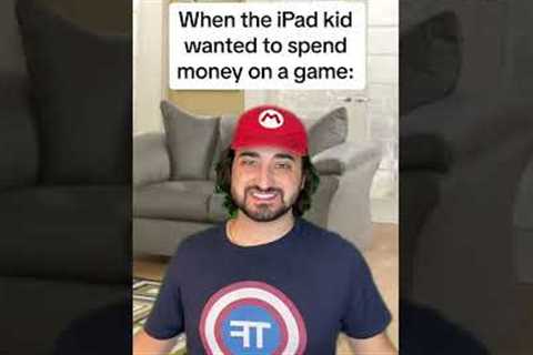 When the iPad kid wanted to spend money on a game #comedy #shorts