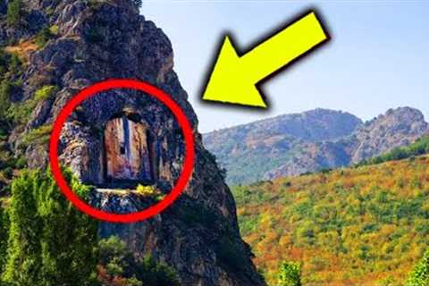 Drone Pilot Spots Mysterious Door In Mountain   Then He Goes Inside!