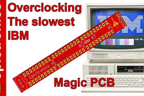 Overclocking the awesome little PCjr. + Repair + testing faster RAM chips