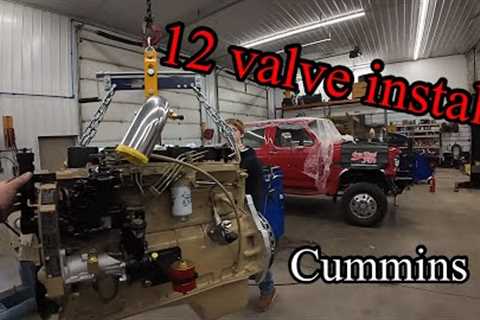 Building the Truck that Ford should of. Cummins swapping an OBS F350 installing the engine and trans