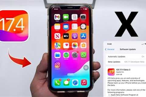 iOS 17.4 Beta 3 - Install iOS 17 on iPhone X update now