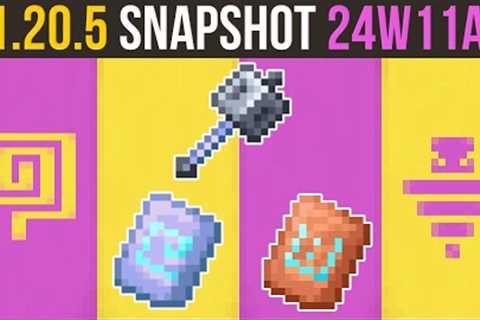 Minecraft 1.20.5 Snapshot 24W11A | The Mace, A New Minecraft Weapon!