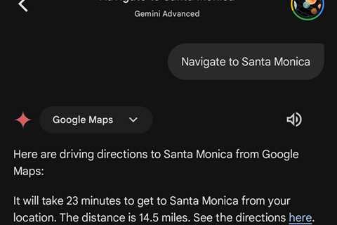 ❤ Gemini updated to automatically start Google Maps navigation