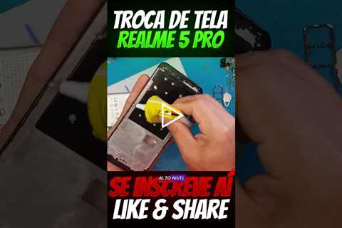 Meu celular caiu e apagou tudo! O que devo fazer? Troca de Tela Realme 5 Pro